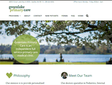 Tablet Screenshot of greenlakeprimarycare.com